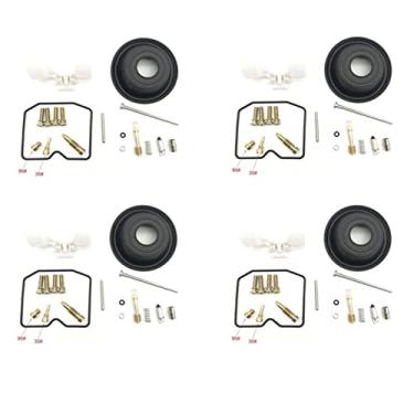 Imagem de Kit de reparo de carburador para eliminador KPS EL250 ZL250LX 1988-1997 Configurar diafragma de vácuo e flutuador EL ZL 250LX 250 LX (Cor: 4SET)