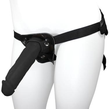 Imagem de Cinta Peniana Ajustável com Pênis Realístico King 19 x 5cm Preto