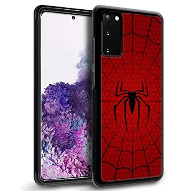 Imagem de YiXinBB Capa compatível com Samsung Galaxy S20, Y Spider Web Pattern Design de luxo, capa rígida de policarbonato antiarranhões à prova de choque para Samsung Galaxy S20