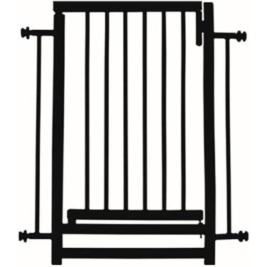 Imagem de Portão Grade para Porta Cachorros Pet Crianças Bebê Premium Reforçada 70cm (Preto)