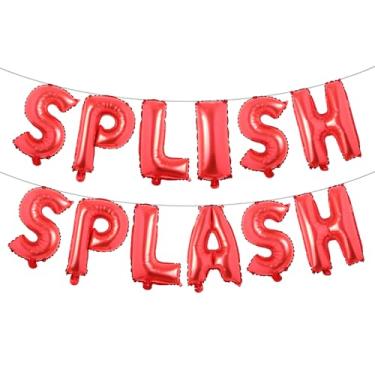 Imagem de Splish Splash Birthday Decoration Boy Splish Splash Birthday Bash Party Supplies Splish Splash Birthday Balloons Pool Birthday Party Decoration Balloons (SPLISH SPLASH Red)