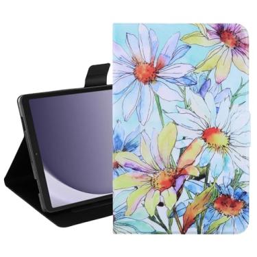 Imagem de Dteck Capa ultrafina para tablet Samsung Galaxy Tab A9+ Plus 27.9 cm 2023 (SM-X210/215/216) - Capa fólio leve de couro PU com [suporte/compartimentos para cartão] Capa fina fofa de desenho animado,