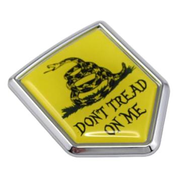 Imagem de Adesivo de para-choque com emblema cromado Don't Tread on me