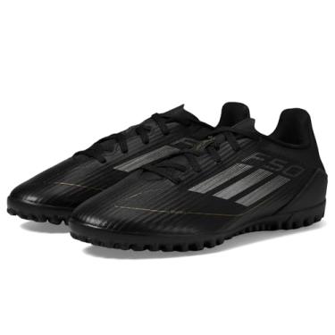 Imagem de adidas Tênis unissex adulto F50 Club Turf, Preto/ferro metálico/dourado metálico, 11 Women/10 Men