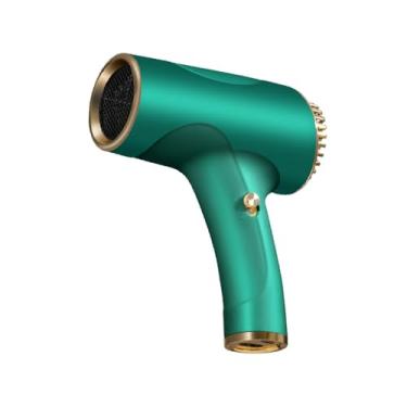 Imagem de predolo Secador de cabelo para viagem, elegante, secagem rápida, leve, secador de cabelo, para mulheres, homens, salão, dormitório, hotel, verde