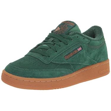 Imagem de Reebok Tênis masculino Club C 85, Verde escuro/marrom selvagem/borracha Reebok - 06, 40