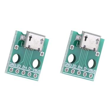 Imagem de 20 PCS Micro USB para DIP Adaptador 5 Pinos Conector Fêmea Tipo B Conversor PCB Quadro de Avisos