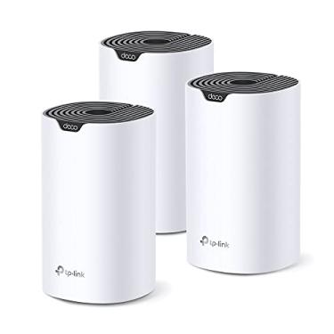 Imagem de Kit Roteador Mesh AC1900 TP-Link Deco S7(3-pack), Dual Band 2.4/5 GHz , Conecte até 100+ Dispositivos, Cobertura de até 520M², 3 Portas Gigabit Ethernet, Funciona com Amazon Alexa, Controle dos Pais