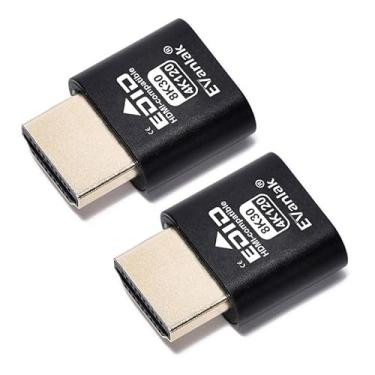 Imagem de Adaptador de tela virtual HDMI 8K 120Hz – emulador de monitor de alta resolução | Suporta HDMI 2.1, simula tela 8K @30Hz/4K @120Hz | Ideal para testes de GPU, servidores sem cabeça, operações de