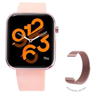 Imagem de SmartWatch Kabum smart 500, Rosé, Pulseira Extra Rosé Magnético, Compa