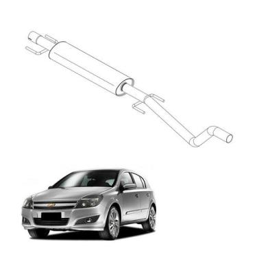 Imagem de Escapamento Silencioso Intermediár Vectra 2.0 GTX Hatch 2009 - Pioneir