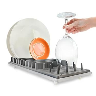 Imagem de Momo Lifestyle Escorredor de Louça Pequeno, Bandeja Organizadora Multiuso DryRack, Ultra Absorvente de Terra de Diatomácea para Cozinha, Banheiro e Comedouro Elevado para Pets