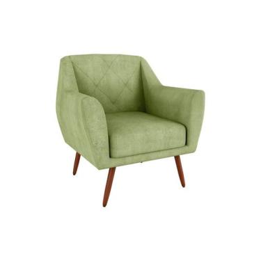 Imagem de Poltrona Cadeira Decorativa Escritório Veneza Matrix Oliva