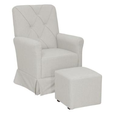 Imagem de Poltrona Amamentação Com Puf Ana Alice Bebê Completo - Gariani, PB 601