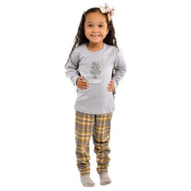 Imagem de Pijama de inverno Coleção Família baby menina Victory, 2, Cinza