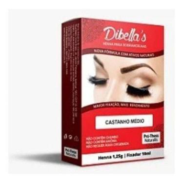 Imagem de Kit Henna para Design de Sobrancelhas Alta Fixação Dibella's - Pró-The