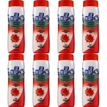 Imagem de Kit 8 Sabonete Líquido Feminino Melancia Ice Aroeira - Apinil