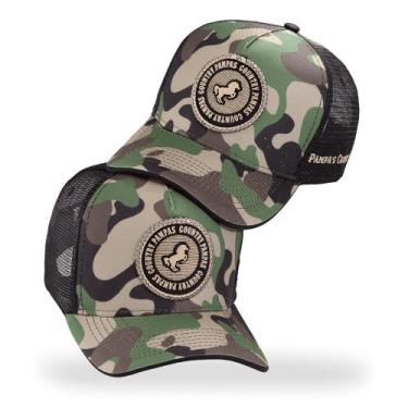 Imagem de Boné Camuflado Militar Masculino Feminino Pampas Country Ajustável, Ca