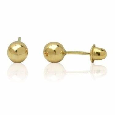 Imagem de Kit Brincos De Ouro 18k Bolinha Zircônia Pérola Infantil - DR Joias