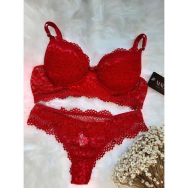 Imagem de Conjunto lingerie tecido Poliester  rendado com bojo -Jmartins -Femini