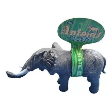 Imagem de Elefante Animal De Brinquedo Vinil Macio Com Som - toys