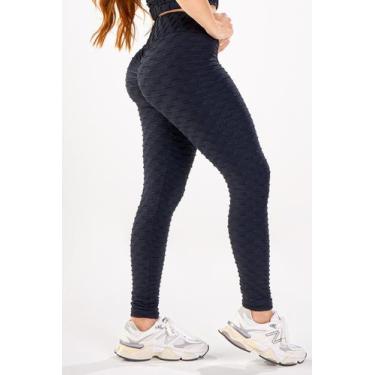 Imagem de Legging Cintura Alta Feminina Glow Preta - Regina Dacosta, GG