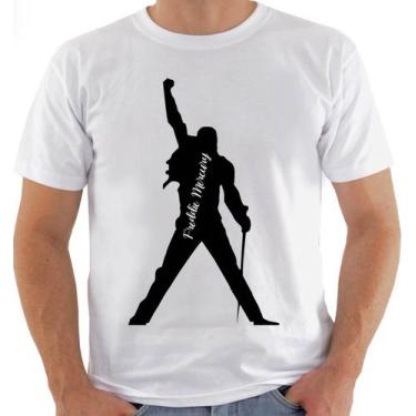 Imagem de Camiseta Camisa 439 Freddie Mercury Banda Queen - Primus, Branco, G