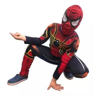 Imagem de Roupa Fantasia Longa Com Enchimento Homem-aranha/ De volta pra casa - 