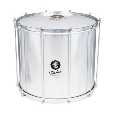 Imagem de Surdo timbra axe 18x40 cm aluminio c/aro cromado pele leitosa