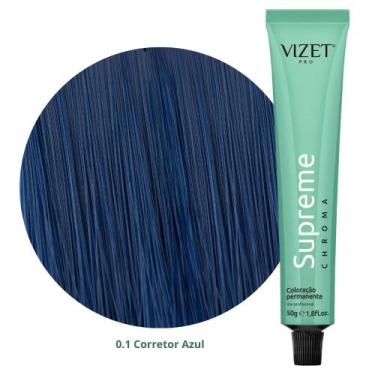 Imagem de Coloração Supreme Chroma 0.1 Corretor Azul 50gr Vizet