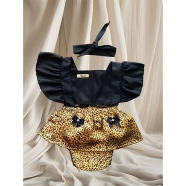 Imagem de Conjunto Romper bebê menina temático mêsversário 3-6 meses - Morais St