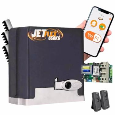 Imagem de Kit Motor Portão Ppa Jetflex Wifi Dz Stark 650 1/3 Rápido 4 seg residêncial 3m (110.220, Volts)