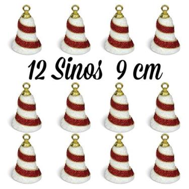 Imagem de 12 Bolas e Pingentes Natal Altíssima Qualidade Ouro Vermelho - Fitas e
