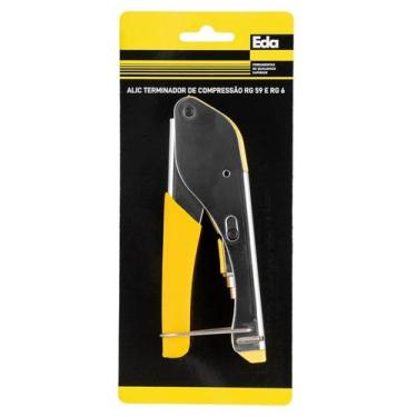 Imagem de Alicate Compressao Crimpar Cabo Coaxial RG59 e RG6 EDA 0JW