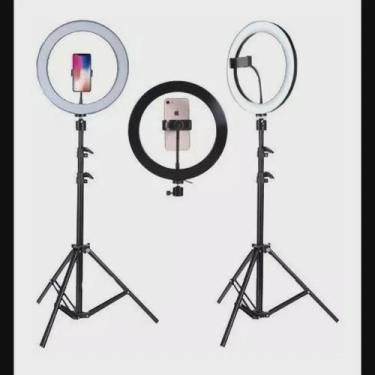 Imagem de Kit Completo Ring Light c/ Tripé Dimmer You tuber Selfie . - m.m