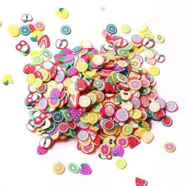 Imagem de Adesivos De Unhas Frutas Saquinho Sortido Decoração Beleza - oem