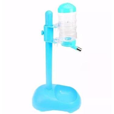 Imagem de Bebedouro Chalesco Com Suporte E Comedouro - Azul