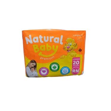 Imagem de Fralda  Natural Baby Premium RN Recém Nascido 20 Unidades Até 3,5 kg