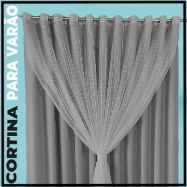 Imagem de cortina blackout Miami quarto de janela 5,50 x 2,70 branco - Bravin Co