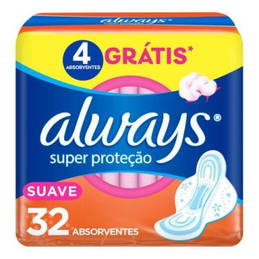 Imagem de Absorvente Always Super Proteção Cobertura Suave com Abas Leve Mais Po