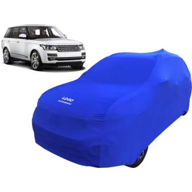 Imagem de Capa Carro Anti Riscos Com Logo Land Rover Range Rover - Mz, Azul