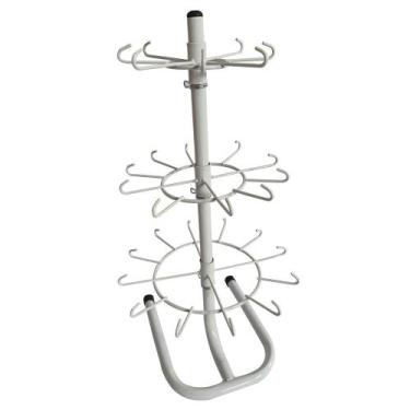 Imagem de Expositor Brincos Chaveiro Jóias Bijuteria De Balcão Branco - Bedetti,