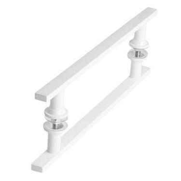 Imagem de Puxador Branco 30cm Para Porta Pivotante Vidro Madeira SF.MS - ShopFor
