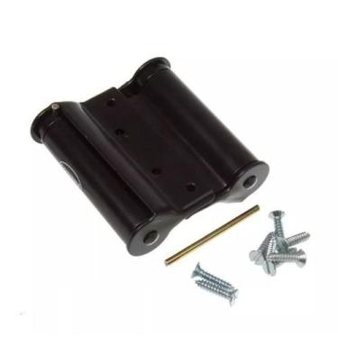 Imagem de Dobradiça para Porta Vai e Vem 4" Preta 160/4 Unidade Coimbra