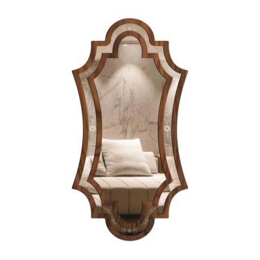 Imagem de Espelho Corpo Inteiro Decorativo Verona 69x135 - CREATUS, MARROM