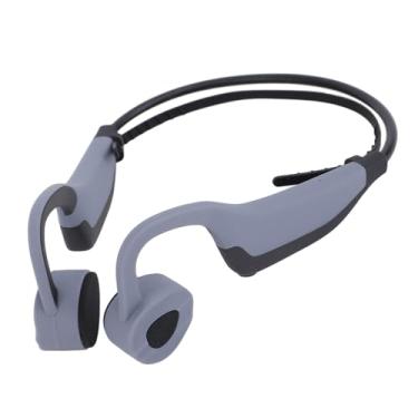 Imagem de Fones de Ouvido de Condução óssea, Fones de Ouvido para Natação Subaquáticos, Fones de Ouvido Abertos à Prova D'água IPX8 Com Memória MP3 de 16G para Natação, Corrida (Cinza)