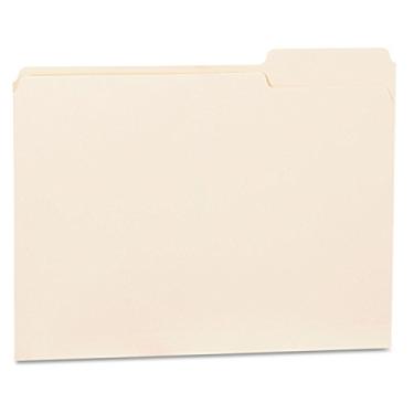 Imagem de Pastas de arquivos universais 12123, corte 1/3 terceira posição, aba superior de uma camada, letra, manila (caixa com 100)