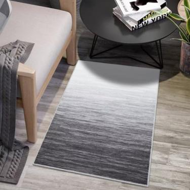 Imagem de WESTLOOM Tapete de área 2x3 moderno ombre tapete lavável contemporâneo gradiente tapete de porta da frente entrada interna tapete de cozinha sem queda pequeno tapete de porta de destaque para sala de
