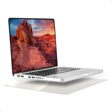 Imagem de Mouse Pad para Notebook Pequeno Sintético Antiderrapante Setup de Trabalho Lazer Escritório (CINZA)