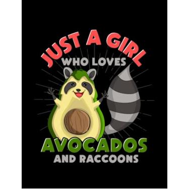 Imagem de Raccoon Avocado Lover Girls Trash Panda Forest Animal Raccoon: Daily Notebook (8.5x11)